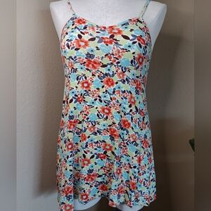 O'Neill Colorful Floral Top Size Small